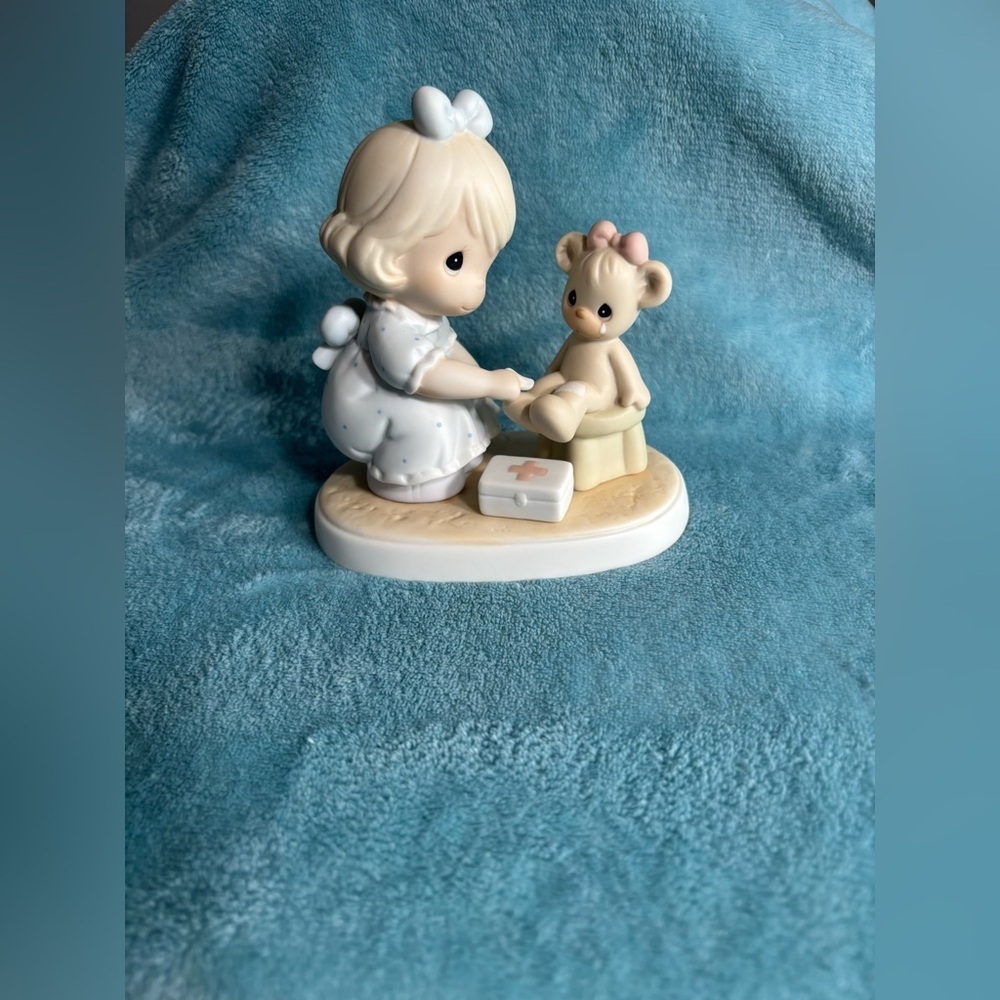 Precious Moments “Caring” Figurine with Child and Bear